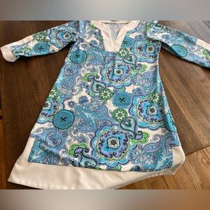 Jude Connally Dress Tunic Casual Resort Vacation Classy Southern Style - Size S